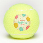 Fijne verjaardag voor jou tennisballen (Voorkant)
