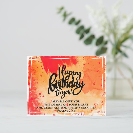 Fijne verjaardag voor jullie Bijbelse versie Briefkaart (Staand voorkant)