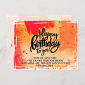 Fijne verjaardag voor jullie Bijbelse versie Briefkaart (Voorkant / Achterkant)