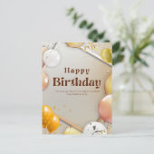 Fijne verjaardag voor jullie briefkaart (Staand voorkant)