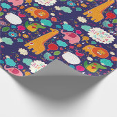 Fijne verjaardag voor jullie kalveren cadeaupapier (Hoek)