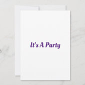 Fijne verjaardag voor jullie Paarse uitnodiging (Achterkant)