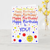 Fijne verjaardag voor jullie uit de groep kaart (Gele Bloem)