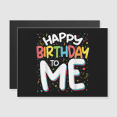 Fijne verjaardag voor mij, grappig verjaardagsfees (Voorkant / Achterkant)