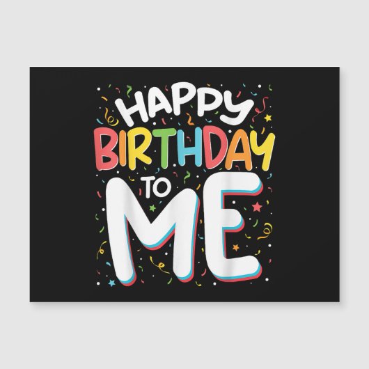 Fijne verjaardag voor mij, grappig verjaardagsfees (Voorkant)