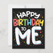 Fijne verjaardag voor mij, grappig verjaardagsfees (Voorkant)
