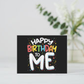 Fijne verjaardag voor mij, grappig verjaardagsfees feestdagenkaart (Staand voorkant)