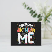 Fijne verjaardag voor mij, grappig verjaardagsfees kaart (Staand voorkant)