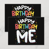 Fijne verjaardag voor mij, grappig verjaardagsfees kaart (Voorkant / Achterkant)