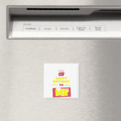 Fijne verjaardag voor mij magneet (Insitu (Vaatwasser))