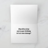 FIJNE VERJAARDAG VOOR **MIJN FAVORIETE SHOPPER** K KAART (Binnen)