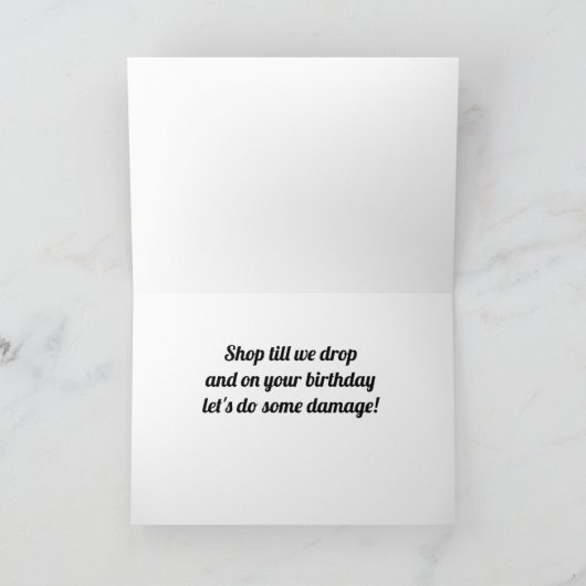 FIJNE VERJAARDAG VOOR **MIJN FAVORIETE SHOPPER** K KAART (Binnen)