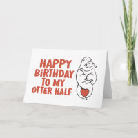 Fijne verjaardag voor mijn otter halve grappige ve