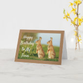 FIJNE VERJAARDAG VOOR MIJN "TWEELING" KAART (Gele Bloem)