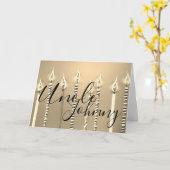 Fijne verjaardag voor oom kaart (Gele Bloem)