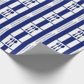 Fijne verjaardag voor 's werelds beste Chef en man Cadeaupapier (Hoek)