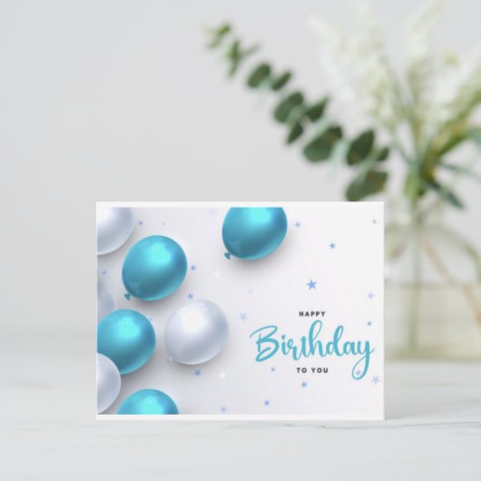 Fijne verjaardag voor uw Briefkaart (Staand voorkant)