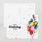 Fijne verjaardag voor uw geboortedag Kaart (Voorkant / Achterkant)