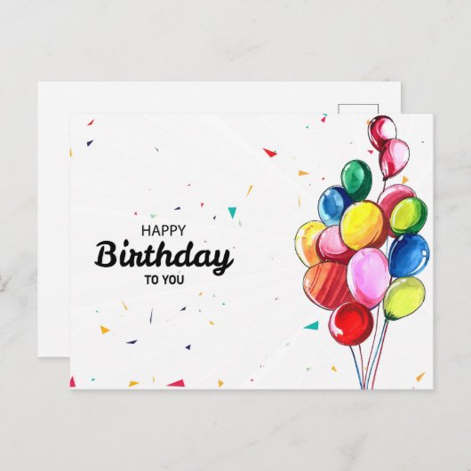 Fijne verjaardag voor uw geboortedag Kaart (Voorkant / Achterkant)