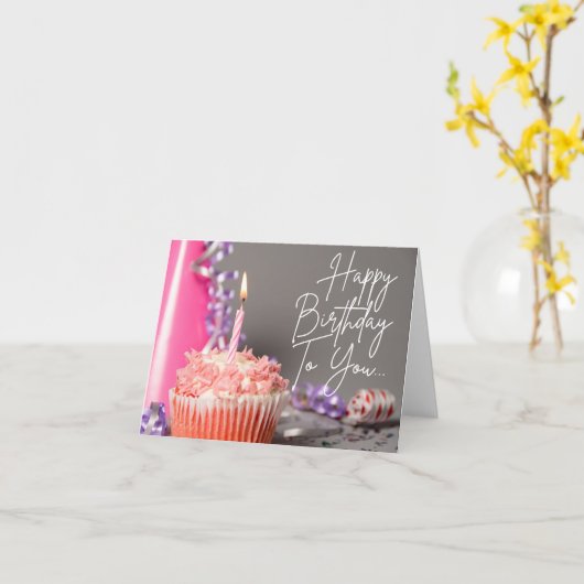 Fijne verjaardag voor uw geboortedag Kaart (Gele Bloem)