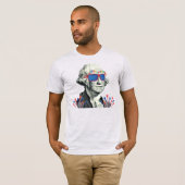 Fijne verjaardag VS - 4 juli T-shirt (Voorkant volledig)