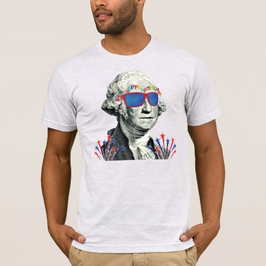 Fijne verjaardag VS - 4 juli T-shirt (Voorkant)