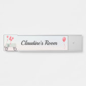 Fijne verjaardag Wagon, naam van meisjesnaam Deurbordje (Voorkant)