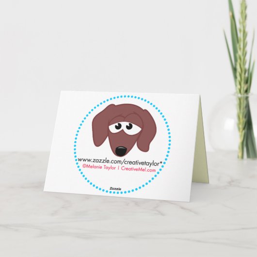 Fijne verjaardag Weiner Kaart (Achterkant)