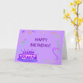 FIJNE VERJAARDAG! Wenskaart Kaart (Gele Bloem)