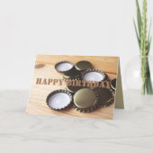 Fijne verjaardagsbrouwerij, bierbrouwerij kaart (Voorkant)