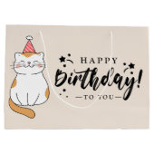 Fijne verjaardagscadeau groot cadeauzakje (Achterkant)