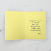 Fijne verjaardagsgiraffe kaart (Binnen)