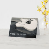 Fijne verjaardagskaart met gitaar kaart (Gele Bloem)