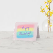 Fijne verjaardagspakketkleuren met aangepaste teks kaart (Gele Bloem)