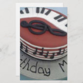 Fijne verjaardagstaart briefpapier (Voorkant / Achterkant)