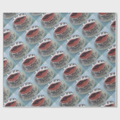 Fijne verjaardagstaart cadeaupapier (Vlak)