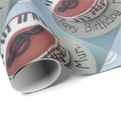 Fijne verjaardagstaart cadeaupapier (Rol Hoek)