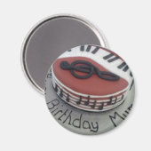 Fijne verjaardagstaart magneet (Voorkant / Achterkant)