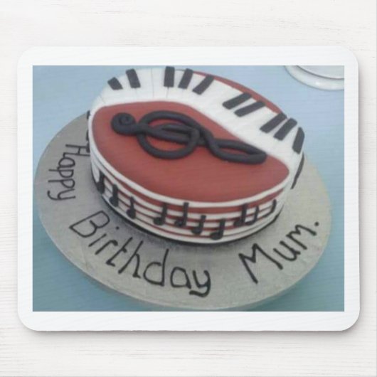 Fijne verjaardagstaart muismat (Voorkant)