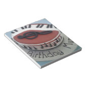 Fijne verjaardagstaart notitieblok (Schuin)