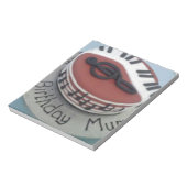 Fijne verjaardagstaart notitieblok (Linkerzijde)