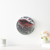 Fijne verjaardagstaart ronde klok (Huis)