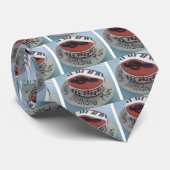 Fijne verjaardagstaart stropdas (Opgerold)