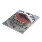 Fijne verjaardagstaart tegeltje (Zijkant)