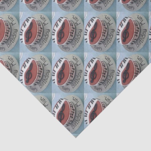 Fijne verjaardagstaart tissuepapier (Detail)