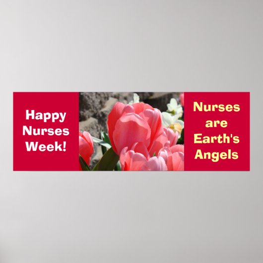 Fijne Verpleegsters Week! posters Personaliseer En (Voorkant)