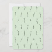 Fijne verspreide wilde bloemen bruidsdouche kaart (Achterkant)