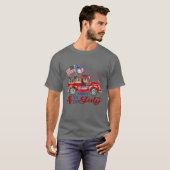 Fijne vierde juli Duitse herder Shepherd T-shirt (Voorkant volledig)