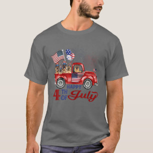 Fijne vierde juli Duitse herder Shepherd T-shirt