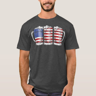 Fijne vierde juli: feestvieren de vlag van vrijhei t-shirt